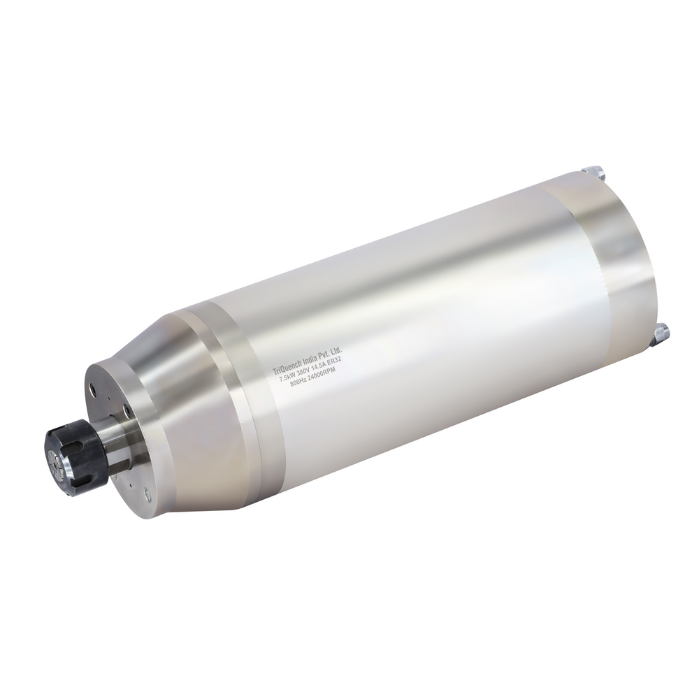 CNC Spindle Motor 7.5 kW,380 V,24000 RPM 800 Hz,ER32 Water Cooled